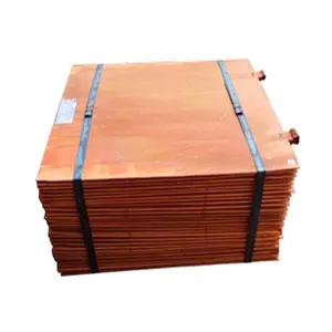 High Quality Copper Cathode Grade a Electrolytic Cathode 99.99% Copper Plate Price