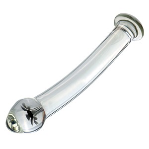 Kristallglas Analkugeln Plug Transparenter Doppelseitiger Glas-Dildo für Frauen - Product Image 4