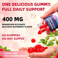 Permen Kunyah Magnesium Glisinat Alami 400mg Tanpa Gula Rasa Raspberry untuk Relaksasi Tidur, Dukungan Otot & Saraf, Dukungan Imunitas Dewasa