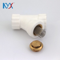 Raccords à souder à chaud en PPR de 1/2'' personnalisables, type Y, avec filtre, surface lisse, pour l'ingénierie et l'amélioration de l'habitat