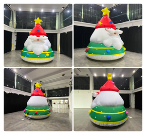 Árbol de <span class=keywords><strong>Navidad</strong></span> Inflable Gigante de Santa Claus con Luces LED, Decoración Inflable para Jardín y Patio Exterior - Product Image 2