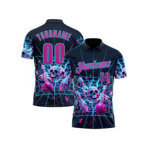 Polo à manches courtes de grande taille personnalisé OEM, séchage rapide, sublimation, 100% polyester, vêtements de sport, fitness, en vente - Product Image 1