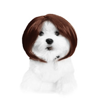 Perruque de cosplay personnalisée pour animaux de compagnie, perruque ajustable, accessoire de costume amusant pour animaux, déguisement pour animaux