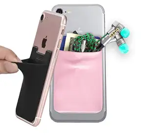 Portefeuille adhésif pour téléphone portable, mini porte-cartes de crédit, bâton à l'arrière de votre téléphone, 3M, porte-cartes