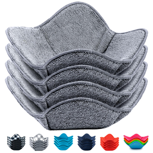 4 Pcs <b>Microwave</b> Bowl Cozy Holders <b>Green</b> Plaid Stripe Reusable Hot Pads Soup Bowl Potholders Heat Resistant Grip - Product Image 5