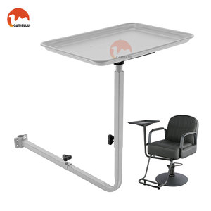 Plateau rotatif en aluminium pour fauteuil <span class=keywords><strong>de</strong></span> barbier – Station <span class=keywords><strong>de</strong></span> service pour tatoueurs et coiffeurs - Product Image 2