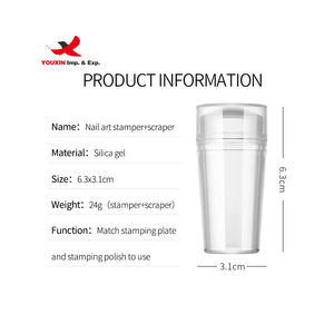 Estampador de Uñas de Silicona de Cristal, Diseño Totalmente Transparente, Fácil de Limpiar, para Uñas DIY, Precio Bajo por Compra Combinada - Product Image 2