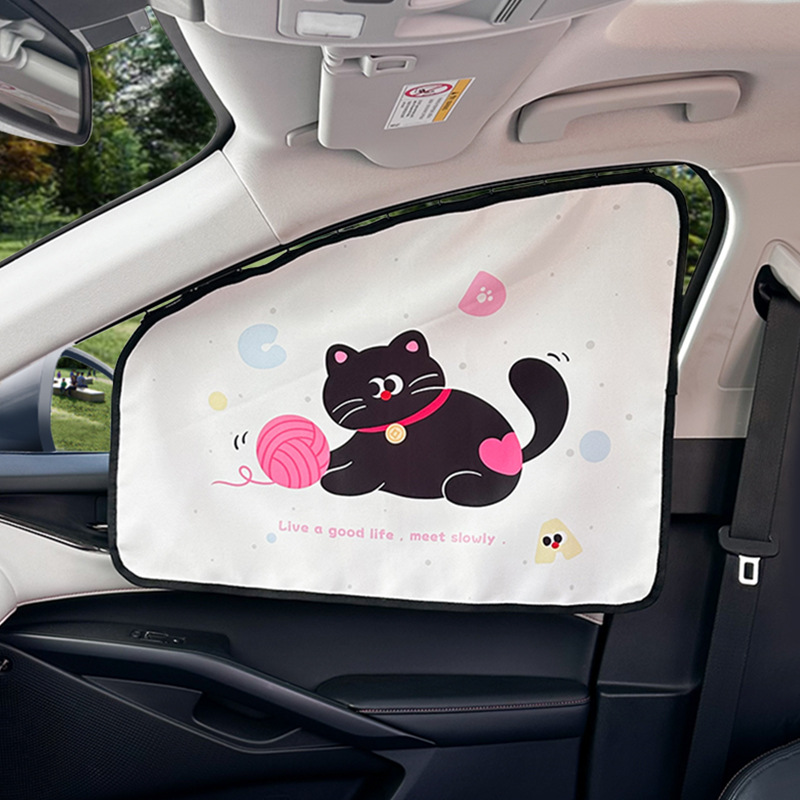 Asiento del pasajero con cortina de seguimiento - Black Cat