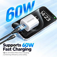 Kabel SAMZHE USB 3.2 Gen2 USB-A ke USB-C 10Gbps 60W Pengisian Cepat Transfer Data Tembaga Murni PVC