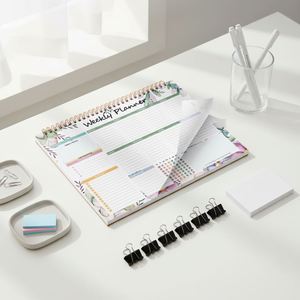 Cuaderno Espiral de Diario de Alimentos Sin Fecha 2026 B5, Planificador Semanal Motivacional Sin Fecha - Product Image 3