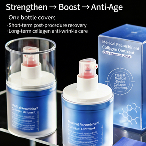 <span class=keywords><strong>Pommade</strong></span> au collagène humain recombinant de type III de qualité médicale 50g – Baume facial réparateur pour les dommages cutanés et la cicatrisation des plaies après les interventions chirurgicales – Renforce la barrière cutanée - Product Image 6