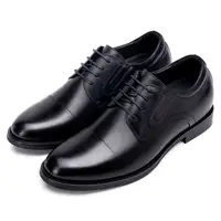 Sapatos masculinos de couro legítimo, venda quente, feito à mão, elevador, sapatos clássicos, altura crescente, para homens