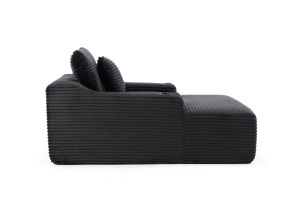 Cloudsyne Minimalist Corduroy Living Room Furniture, Foldable Adjustable <b>Sofa</b> with Sponge Fill <b>Small</b> Living Room - Product Image 3