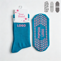 Chaussettes antidérapantes pour Pilates et Yoga, en coton personnalisé, respirantes, pour femmes, Meias