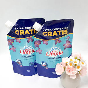 Pochette debout en plastique PE de 750ml avec logo personnalisé sac aspétique étanche avec bec verseur pour détergent à lessive liquide - Product Image 4