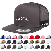 Gorra Trucker Clásica Ypoong al por Mayor, Gorra Plana Estructurada con Malla Trasera Personalizada, Gorra Snapback HBN2606 Performance Leaf para Deportes al Aire Libre