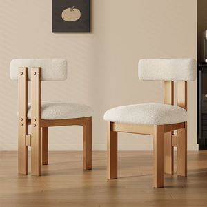 Mid-century Modern <strong>Retro</strong> Solid Wood <strong>Dining</strong> Table with <strong>Chair</strong> Designed by Nordic Designer for Home Decor - Product Image 2