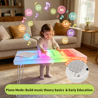 Mainan Sensorik Terlaris 2-in-1 Piano & Suara Hewan Meja Bercahaya Isi Ulang untuk Anak Usia 2-4 & 5-7 Tahun Pembelajaran Musik