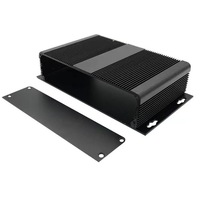 Servicios de Fabricación de Chapa Metálica Personalizada, Carcasa de Disipador de Calor de Aluminio de Diseño Dividido para Enrutador de Control Industrial y Amplificador