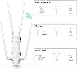 WAVLINK AC1200 rete per punto di accesso Wireless Extender <span class=keywords><strong>WiFi</strong></span> resistente alle intemperie per esterni ad alta potenza con POE passivo - Product Image 3