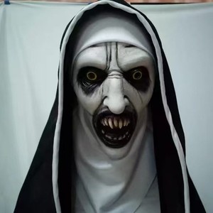 Maschera da Suora per Cosplay Soul Summoning 2, Copricapo Spaventoso per Halloween, Accessorio Maschera da Suora Orribile, Copricapo da Fantasma con Grimaldello Spaventoso - Product Image 3