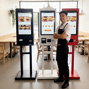 Kiosque <span class=keywords><strong>de</strong></span> <span class=keywords><strong>paiement</strong></span> interactif en libre-service WUXIN 21,5/27/32 pouces, kiosque à écran tactile automatique, machine <span class=keywords><strong>de</strong></span> commande automatique pour restaurant - Product Image 3