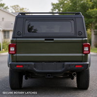 Hardtop en aluminium pour camionnette, coque de camping avec fenêtres à persiennes, plateforme de toit avec porte-clés pour Toyota Tacoma 5FT OEM