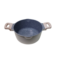 Batterie de cuisine multifonctionnelle Casserole antiadhésive Casserole en verre basse