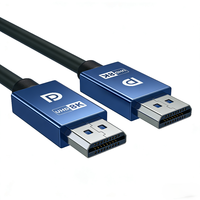 Câble DP 1.4 32,4 Gbps 8K 60Hz UHD plaqué or mâle-mâle pour moniteur, téléviseur, PC, ordinateur portable, projecteur, jeux