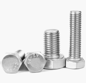 Vis à tête hexagonale ASME ANSI 3/8 7/16" 1/2" UNC UNF en acier au carbone zingué, classe 8.8, M10 <span class=keywords><strong>M13</strong></span> M16/80 - Product Image 2