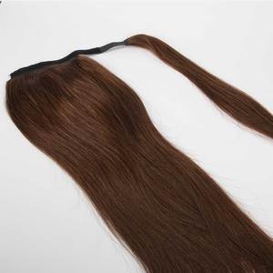 Natural Clip-in Long Hair <strong>Extension</strong> Raw Unprocessed Ponytail Long Ponytail Hair <strong>Extensions</strong> Straight Customized Color - Product Image 2