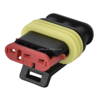 Connecteur automobile étanche scellé à 3 broches avec bornes 282087, 282105