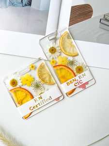 OEM ODM Etiquetas de identificación personalizadas de resina acrílica con flor prensada real, regalo para trabajadores de la salud RN BSN CNO MA G - Product Image 2