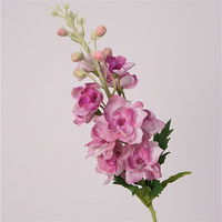 Fleur artificielle Delphinium à toucher réel, tige de Larkspur artificielle de 72 cm pour la décoration de salon, chambre, centre de table de mariage