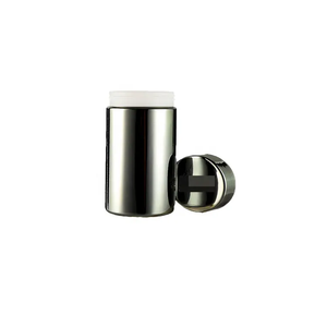Bouteille de protéines sportives portable de haute qualité, en plastique chromé noir, avec bouchon à vis, capacité personnalisée, complément vitaminique - Product Image 2