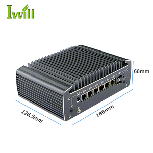 Vente en gros Serveur réseau industriel sans ventilateur de haute qualité Core I3 <span class=keywords><strong>10110U</strong></span> 6 I226-V <span class=keywords><strong>Intel</strong></span> 2.5G LAN Double affichage Pfsense Stock - Product Image 3
