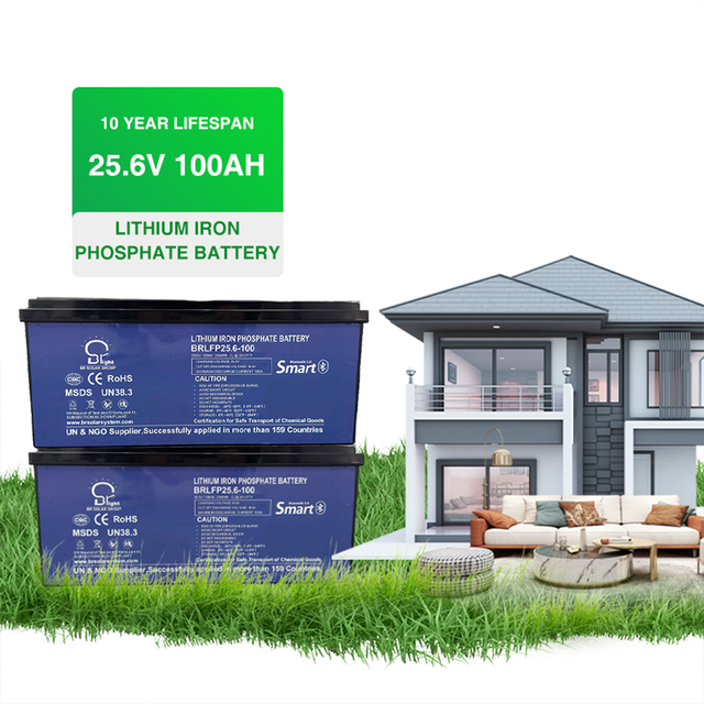 High Capacity Batteries Lithium Solaire 25.6v 100ah Lifepo4 Battery CE Certified for Home Energy Storage