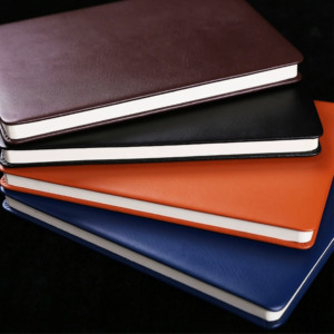 Carnet A5 avec impression de logo personnalisé cahiers à couverture rigide en cuir artificiel Carnet de notes imprimé personnalisé doublé bureau d'affaires Journal - Product Image 2