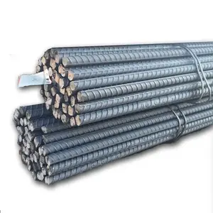 Barres d'armature HRB 400/500 tige de fer matériau de construction barres d'acier déformées 6-12m barres d'armature en acier