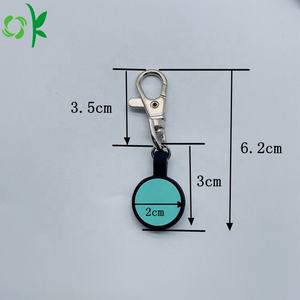 Etiquetas de Silicona para Mascotas OKSILICONE, Accesorios para Perros, Etiqueta de Identificación Personalizada, Etiquetas Multicolores para Perros y Gatos con Anillos, Cordón, Acolchado Sólido - Product Image 3