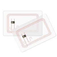 Tarjeta de Visita Inteligente RFID NFC Programable de PVC Transparente con Logotipo Personalizado, Resistente al Agua