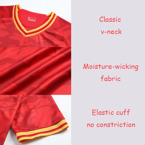 ชุดฝึกซ้อมฟุตบอลไซส์ใหญ่ เสื้อฟุตบอล กางเกงขาสั้น สำหรับผู้ใหญ่และเด็ก เสื้อฟุตบอลย้อนยุค - Product Image 2