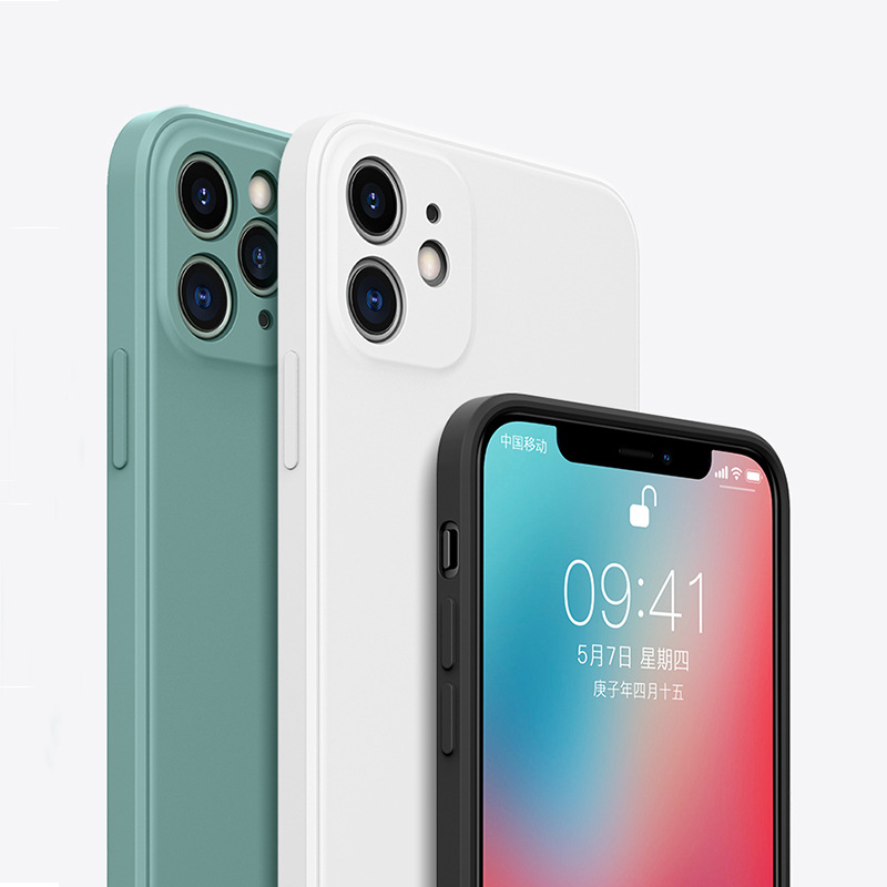 New Arrival mobile Phone Soft Cover Liquid Silicone Phone case Colorful mobile phone case for iPhone 11 /12 ProMax