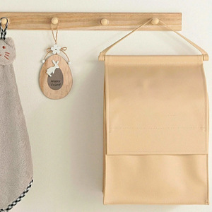 Sac de rangement mural personnalisé en cuir PU pour couches, sac de rangement pour couches de bébé, sac de rangement pour serviettes de style coréen frais et mignon - Product Image 4
