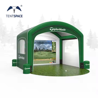 Installation rapide Portable personnalisé étanche gonflable simulateur de Golf boîtier écran de Projection parcours de Golf jeu de pratique
