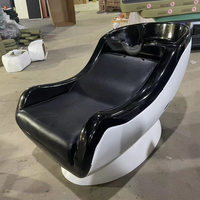 Promotion Populaire : Lit de lavage capillaire simple avec bac intégré et chaise pour salon de coiffure et barbier