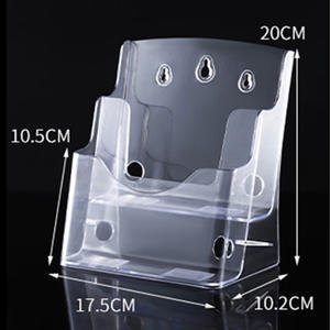 Porte-brochures mural en plastique de qualité, porte-brochures en acrylique, porte-brochures pliable en acrylique suspendu - Product Image 3