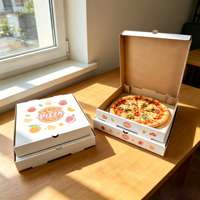 Boîtes à pizza à emporter en carton ondulé kraft recyclable et écologique SP4727, de 8 à 20 pouces, de qualité alimentaire, pour les entreprises de restauration
