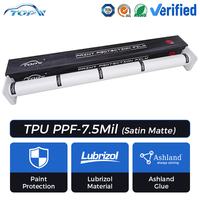 Film de protection de peinture (PPF) satiné pour voiture, PPF satiné mat en TPU à réparation thermique 7,5 mil 1,52*15M, hydrophobe, garantie 10 ans, vente en gros, échantillons gratuits