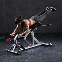 XOYOOU Banc de musculation pliable en métal réglable pour le bas du dos, équipement de fitness pour abdominaux et extensions dorsales, chaise romaine